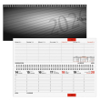  Tischquerkalender 2026 von rido idé, anthrazit 