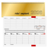  Tischquerkalender 2026 von rido idé, gold 