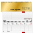  Tischquerkalender 2026 von rido idé, gold 