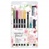  Tombow ABT Set Floral Brush-Pen-Set, farbsortiert 