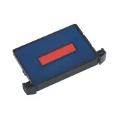  2 Ersatzstempelkissen 6/4750 von trodat, blau/rot 