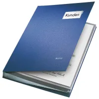Unterschriftsmappe 5700 von LEITZ, DIN A4, 20 Fächer, blau