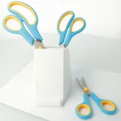  Scheren-Set Easy Grip von WESTCOTT, Rechtshänder, türkis/melonengelb 