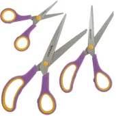  Scheren-Set Easy Grip von WESTCOTT, Rechtshänder, cassis/melonengelb 