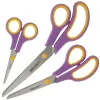  Scheren-Set Easy Grip von WESTCOTT, Rechtshänder, cassis/melonengelb 