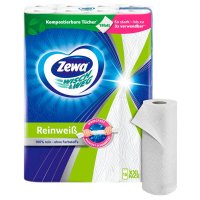 Zewa Küchenrollen WISCH&WEG Reinweiss 2-lagig, 16 Rollen